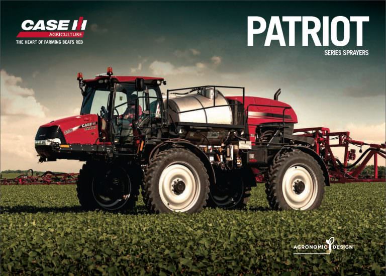 The mid- sized Case IH Patriot 3330 self-propelled sprayer - O'Connors