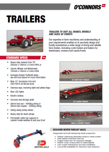 Comb Trailers O'Connors Case IH 